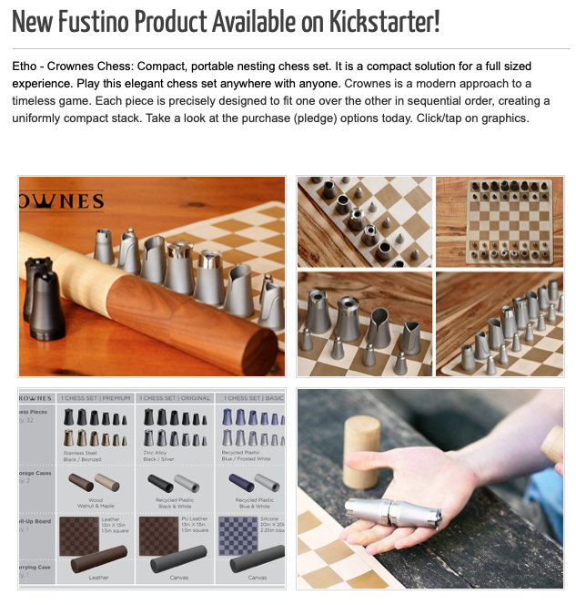 Etho Chess Set on Kickstarter